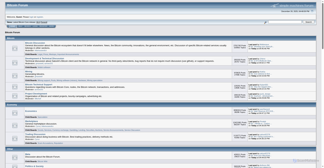 Security scan screenshot of https://bitcointalk.org