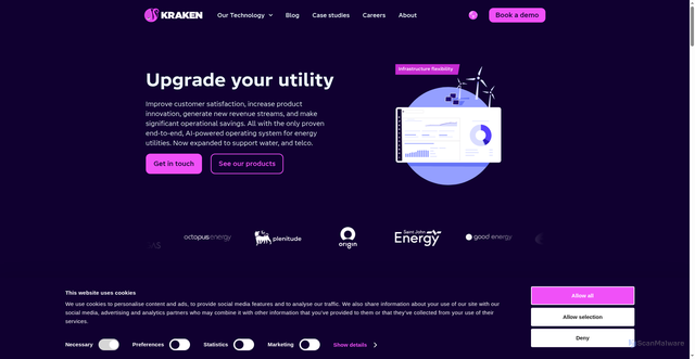 Security scan screenshot of https://kraken.tech/