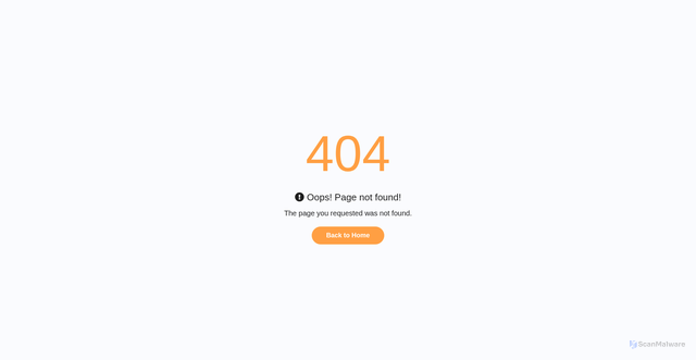 Security scan screenshot of http://monsieurlebleuapps.online/error-404.html