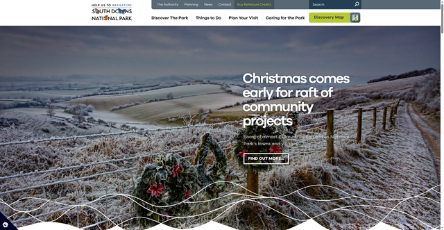 Security scan screenshot of https://www.southdowns.gov.uk/