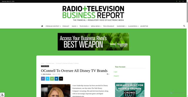 Security scan screenshot of https://rbr.com/oconnell-to-oversee-all-disney-tv-brands/