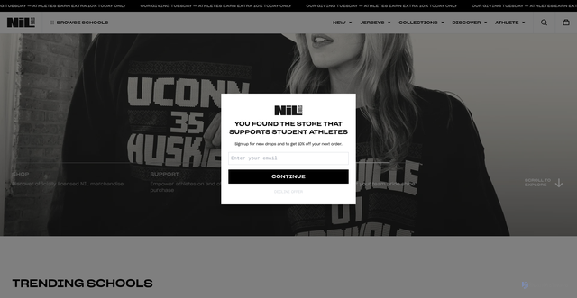 Security scan screenshot of https://nil.store/