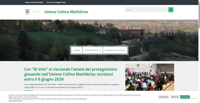 Security scan screenshot of https://www.collinematildiche.it