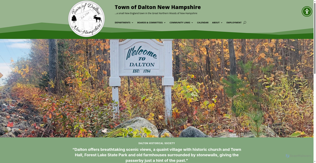 Security scan screenshot of https://townofdaltonnh.gov/