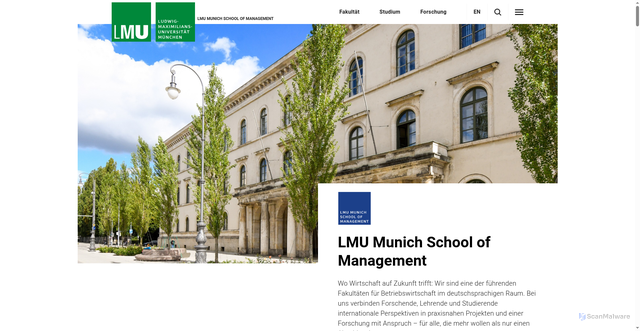 Security scan screenshot of https://www.som.lmu.de