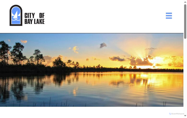 Security scan screenshot of https://cityofbaylakefl.gov/