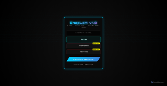 Security scan screenshot of https://lamzy-downloader-vid-oc5nzh0hex.edgeone.app/