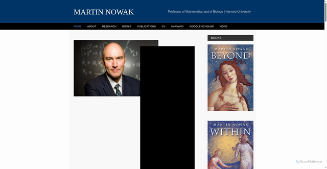 Security scan screenshot of http://www.martinnowak.com/