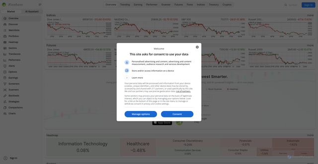 Security scan screenshot of https://finabase.io