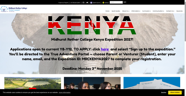 Security scan screenshot of http://www.mrc-academy.org/