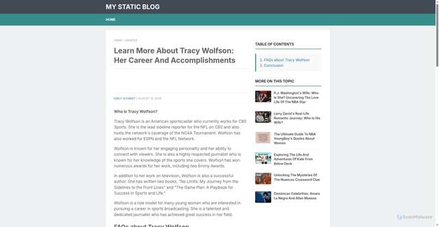 Security scan screenshot of https://relaxed-kleicha.netlify.app/learn-more-about-tracy-wolfson-her-career-and-accomplishments/