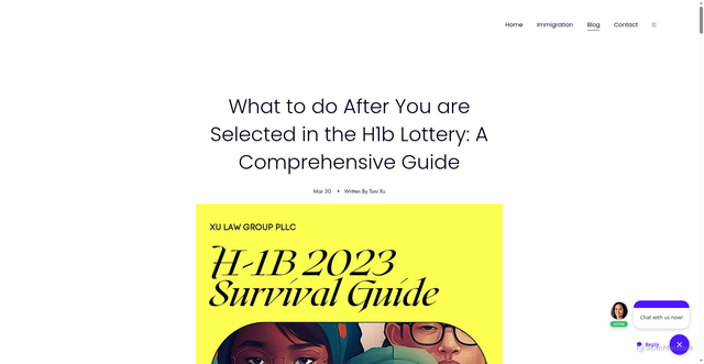 Security scan screenshot of https://www.xulawgroup.com/blog/what-to-do-after-youre-selected-in-the-h1b-lottery-a-comprehensive-guide