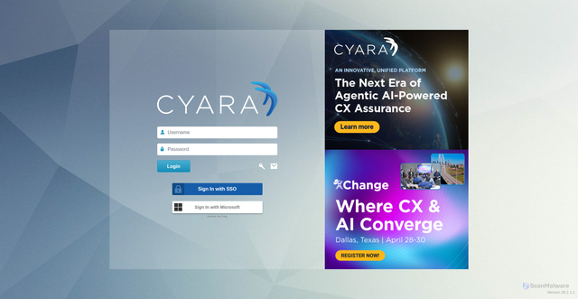 Security scan screenshot of https://blueshield.resolveax.cyara.com
