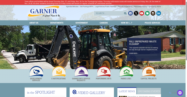 Security scan screenshot of https://www.garnernc.gov/