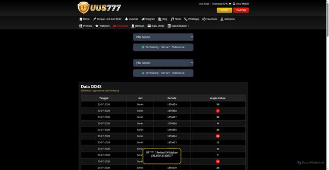 Security scan screenshot of https://xn--p6ccr3dlbaan1ai1aj9jpau3cfi3gdego4f7ihe4szam.net/desktop/data/dd48?m=4