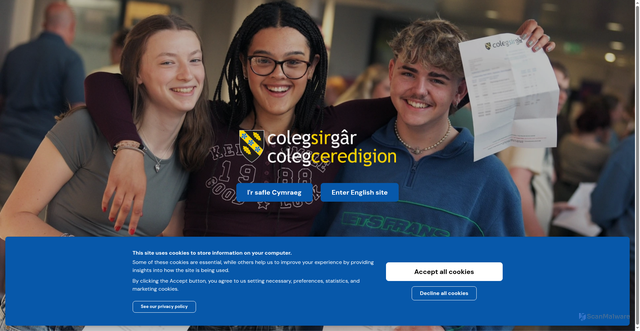Security scan screenshot of https://www.csgcc.ac.uk/splash?destination=/node/33