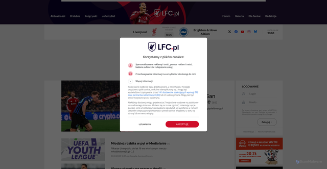 Security scan screenshot of https://lfc.pl/