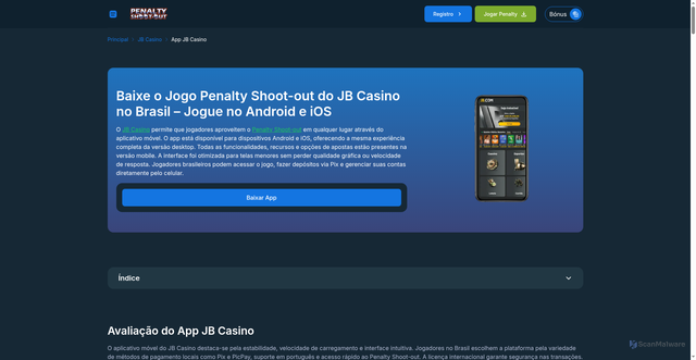 Security scan screenshot of https://acredite.co/jb-casino/app-jb-casino/
