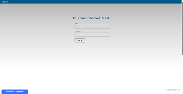 Security scan screenshot of https://telkomactive.weebly.com/