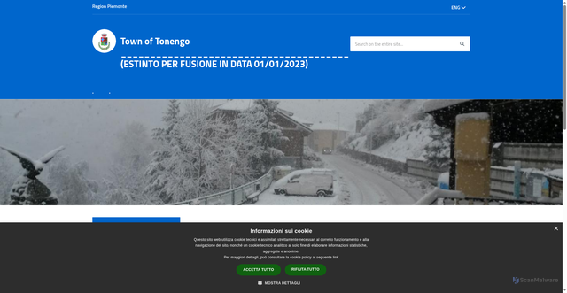 Security scan screenshot of https://www.comune.tonengo.at.it/it