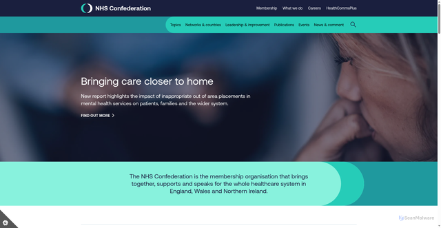 Security scan screenshot of https://www.nhsconfed.org/
