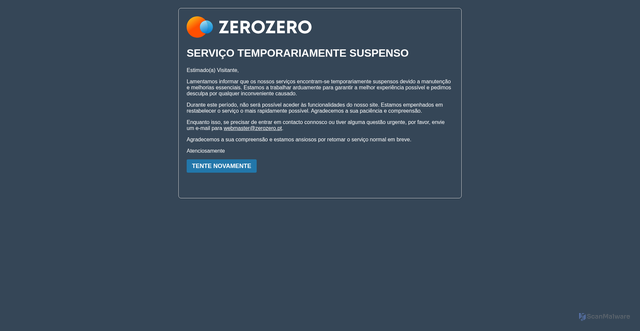 Security scan screenshot of https://www.zerozero.pt/live-ao-minuto/2025-10-27-moreirense-fc-porto/11071513