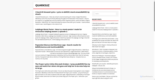 Security scan screenshot of http://quarksuz.pages.dev/