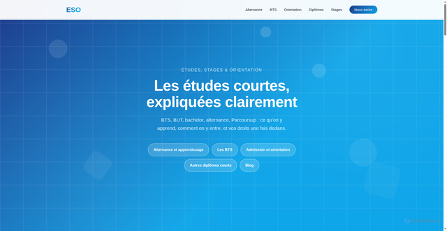 Security scan screenshot of https://www.ecole-eso.fr/