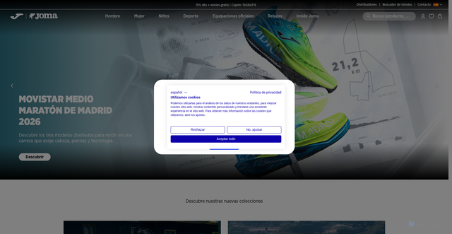 Security scan screenshot of https://joma-sport.com