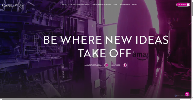 Security scan screenshot of https://www.spaceflorida.gov/