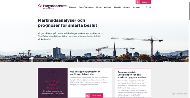 Security scan screenshot of https://prognoscenter.se
