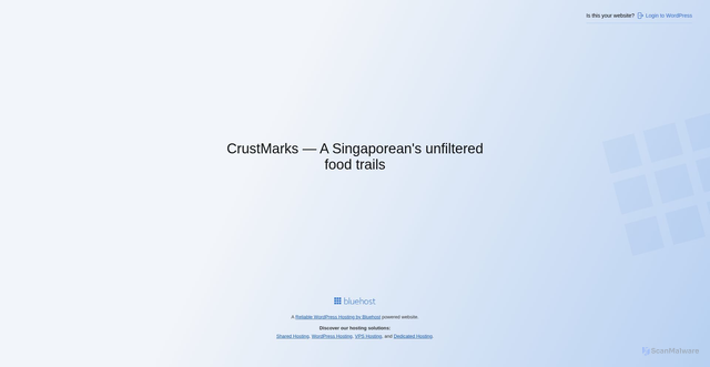 Security scan screenshot of https://crustmarks.com/
