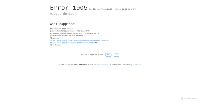Security scan screenshot of https://www.rockinghamcountync.gov/