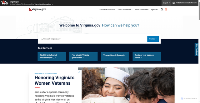 Security scan screenshot of https://vitavirginiagov-lb02-production.terminalfour.net