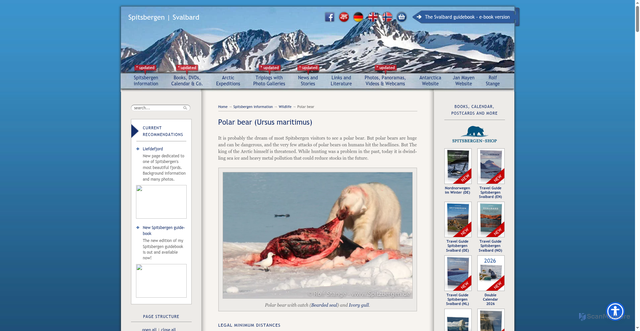 Security scan screenshot of https://www.spitsbergen-svalbard.com/spitsbergen-information/wildlife/polar-bear.html