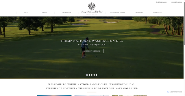 Security scan screenshot of https://www.trumpnationaldc.com/