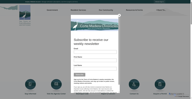 Security scan screenshot of https://cortemadera.gov/