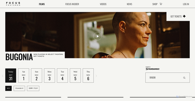 Security scan screenshot of https://www.focusfeatures.com/bugonia