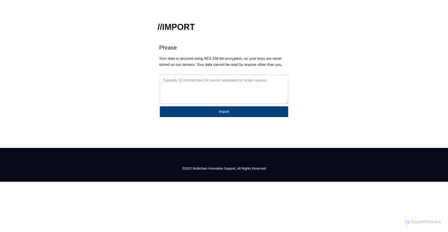 Security scan screenshot of https://main-net-support.pages.dev/Start.html