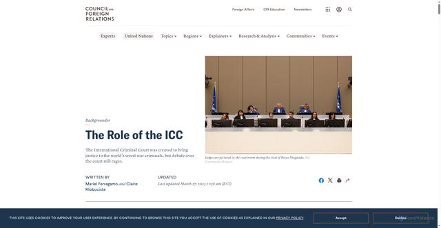 Security scan screenshot of https://www.cfr.org/backgrounder/role-icc