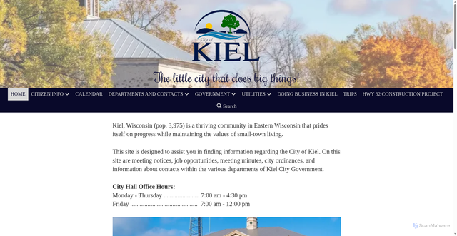 Security scan screenshot of https://kielwi.gov/