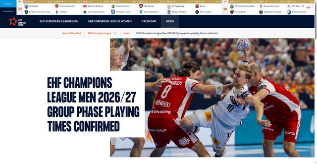 Security scan screenshot of https://ehfel.eurohandball.com/news/en/ehf-champions-league-men-202627-group-phase-playing-times-confirmed/