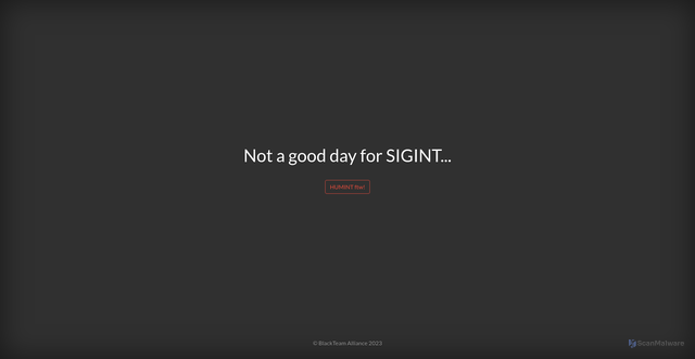 Security scan screenshot of https://no.sigint.today