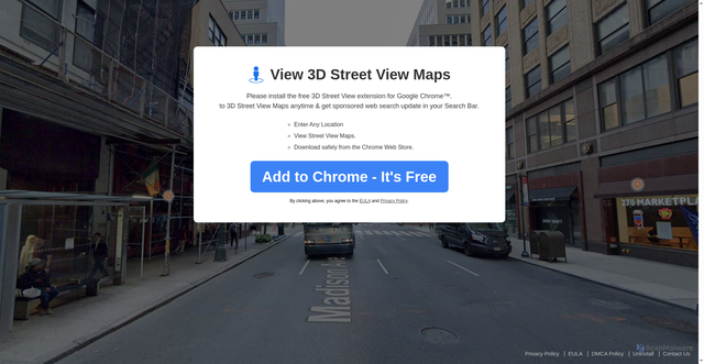Security scan screenshot of https://3dstreetview.com
