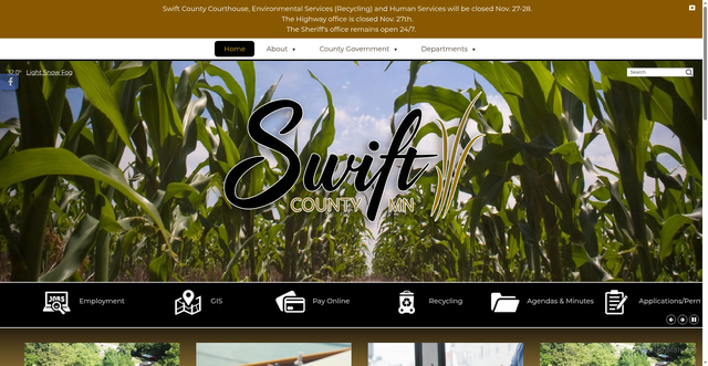 Security scan screenshot of https://swiftcounty.gov/