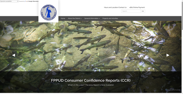 Security scan screenshot of https://www.frazierparkpudca.gov/