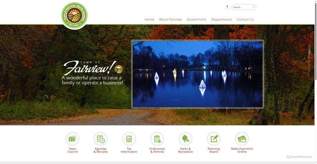 Security scan screenshot of https://www.fairviewnc.gov/