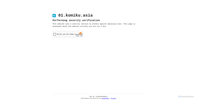 Security scan screenshot of https://01.komiku.asia