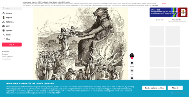 Security scan screenshot of https://vt.tiktok.com/ZS9c687pa/