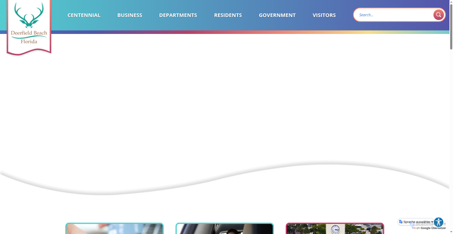 Security scan screenshot of https://www.deerfield-beach.com/